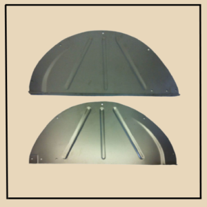 A-FPP-3, 1928-31, Roadster Inner Rear wheel well Panels. Die stamped, duplicate of the original. Sold only in pairs.