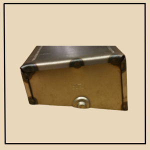 T-5004, 1915-25, Coil Box Covers (lid) die stamped with "FORD" script.