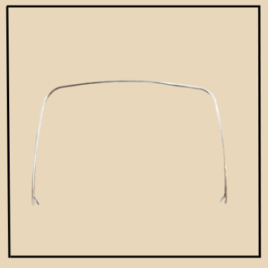 A-40258-CRS, 1930-31 Model A COWL BANDS, Same as above except made of Plain Steel. These were used on the Pickup Trucks. They must be painted or they will rust.