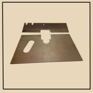 A-2829-FB, 1928-29, 11 Ply Birch Hardwood Veneer Floorboard. Measures 11/16 Thick. This is For The Emergency Brake To The Front Of The Gear Shift And The Battery Opening Is Angled.