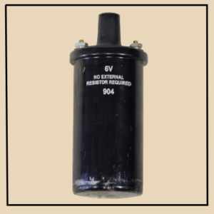 A-12000-AH-6 ~ 6v Ignition Coil, No Internal Resistor, Plain. Any year, make or model.