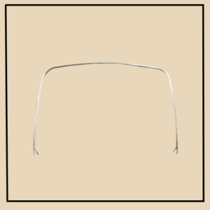 A-140258-UNP ~ 1930-31 Model A COWL BANDS, UN-POLISHED Stainless Steel.